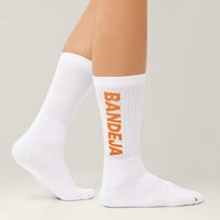 Cuera Bandeja Padel Socks 2-Pack Hvid/Orange