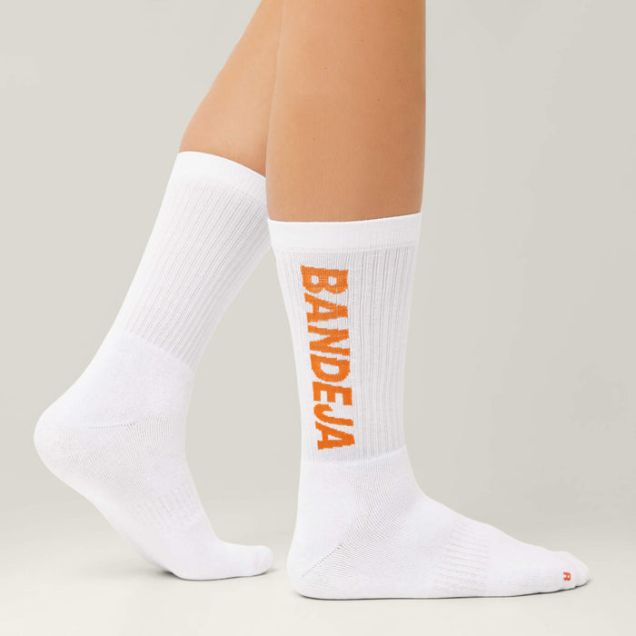 Cuera Bandeja Padel Socks 2-Pack Hvid/Orange