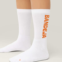 Cuera Bandeja Padel Socks 2-Pack Hvid/Orange