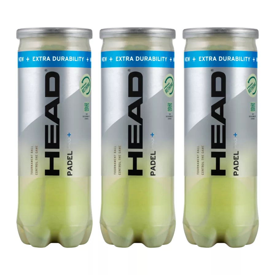 3B Head Padel Pro+ Padelbolde - 3 rør