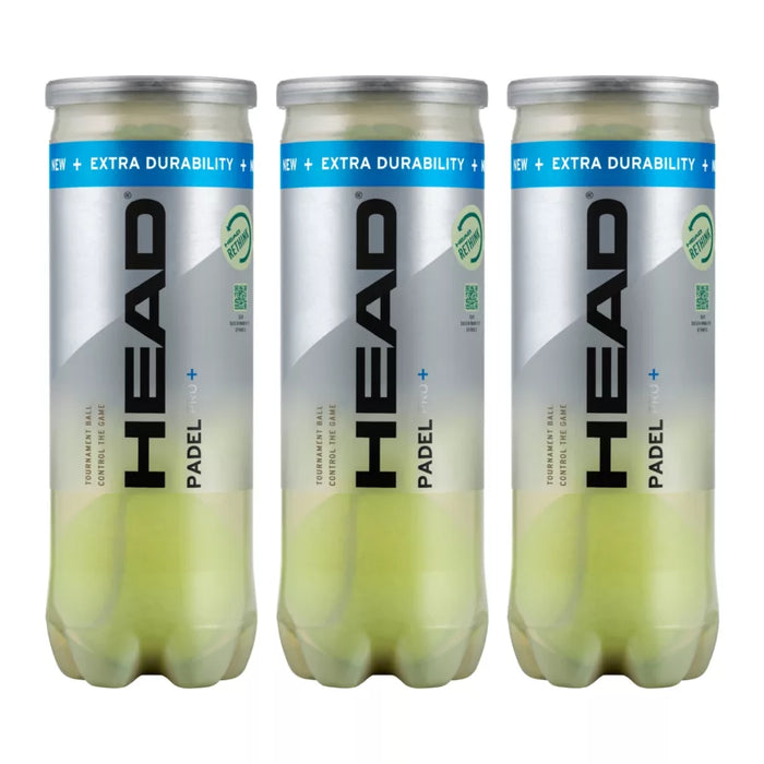 3B Head Padel Pro+ Padelbolde - 3 rør