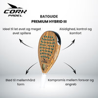 Cork Premium Hybrid III Padelbat 2026
