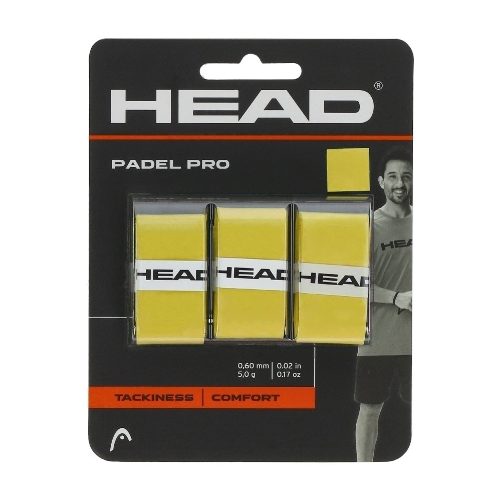 Head Padel Pro 3Pcs Pack Overgrip / Yellow