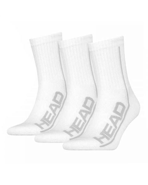 Head Socks Padel 3P Performance / Hvid_Grå