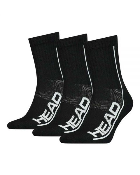 Head Socks Padel 3P Performance / Sort_Hvid