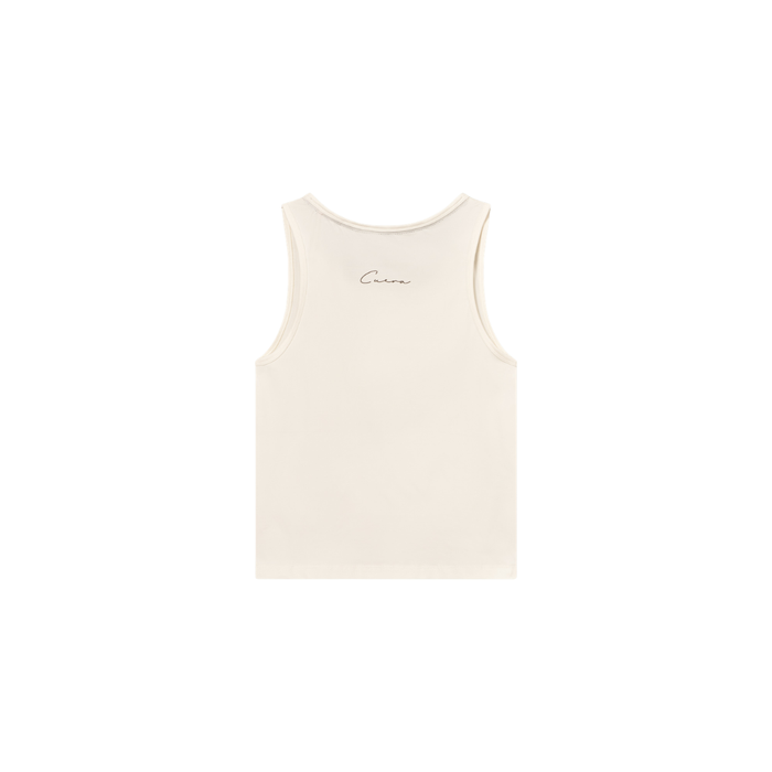 Cuera Oncourt Slim Tank Top Off White Womens