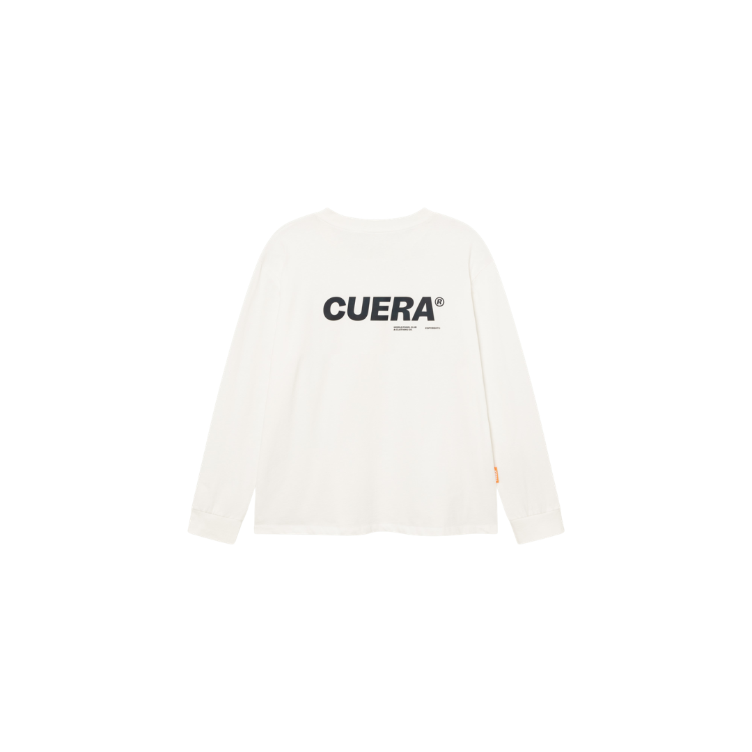 Cuera Offcourt Logo Long Sleeve Off White/Black