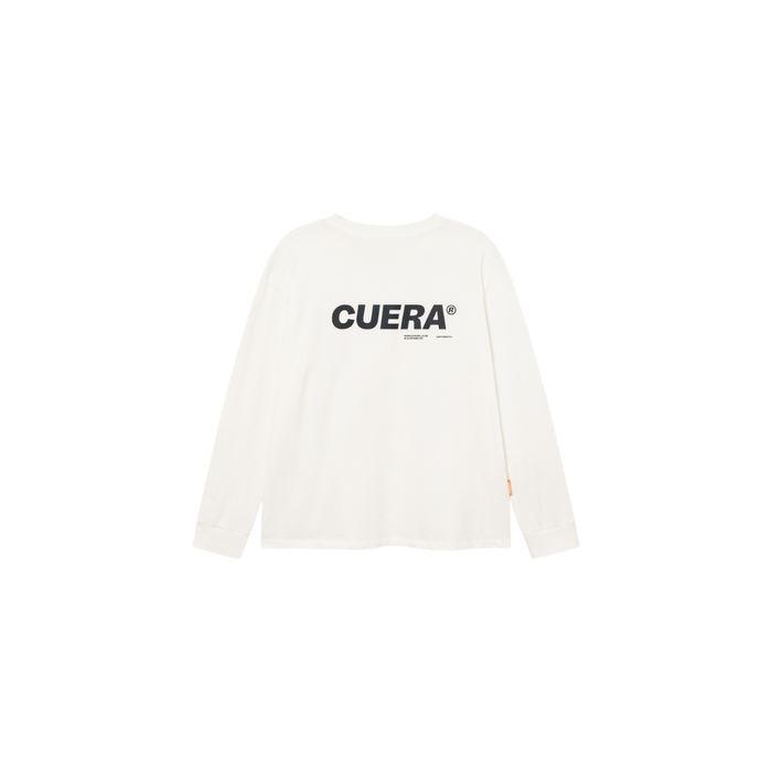 Cuera Offcourt Logo Long Sleeve Off White/Black