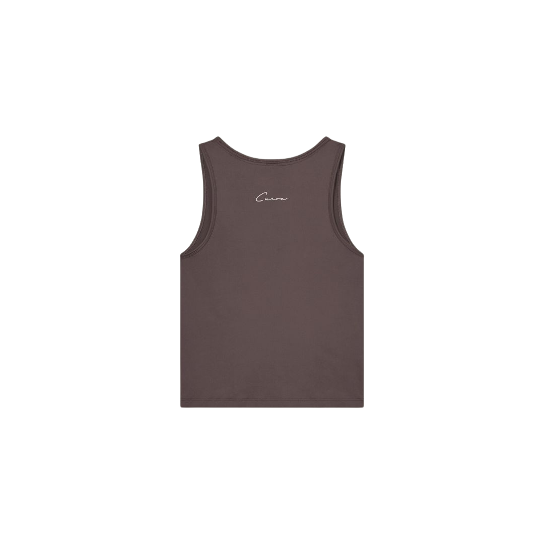 Cuera Oncourt Slim Tank Top Dark Brown Womens