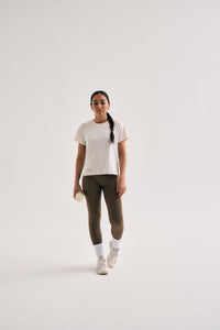 Cuera Oncourt Slit Top SS Off White Womens