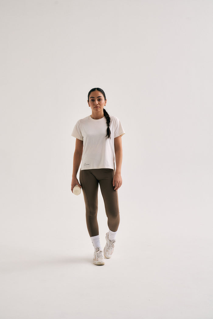 Cuera Oncourt Slit Top SS Off White Womens