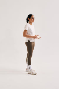 Cuera Oncourt Slit Top SS Off White Womens