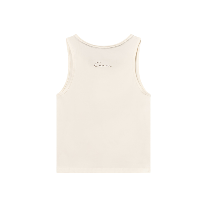Cuera Oncourt Slim Tank Top Off White Womens