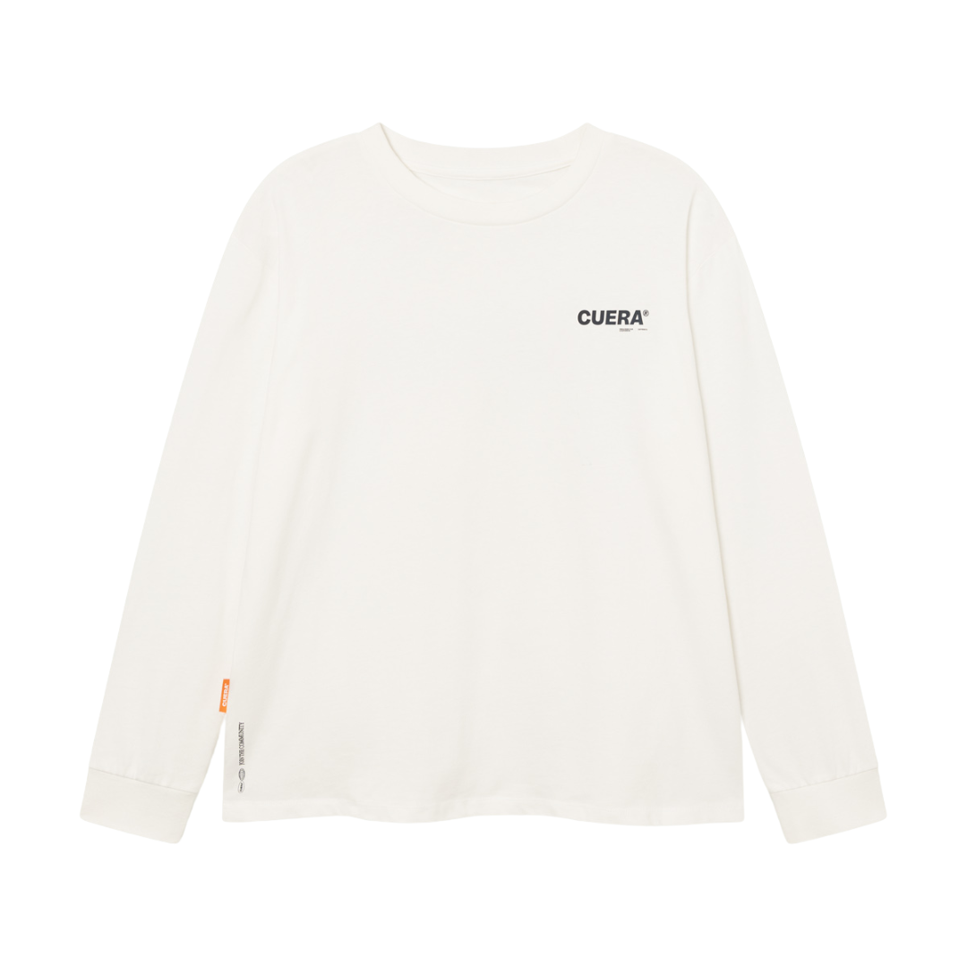 Cuera Offcourt Logo Long Sleeve Off White/Black