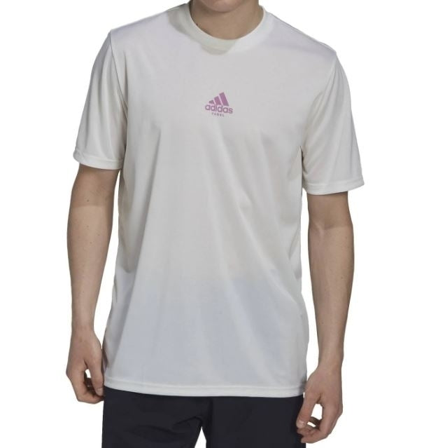 Adidas M Padel Graphic Tee / Hvid