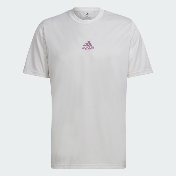 Adidas M Padel Graphic Tee / Hvid