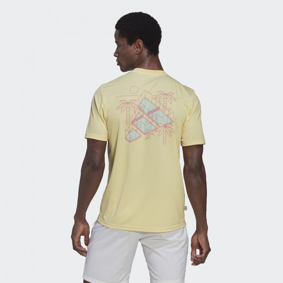 Adidas Padel Graphic Tee / Gul