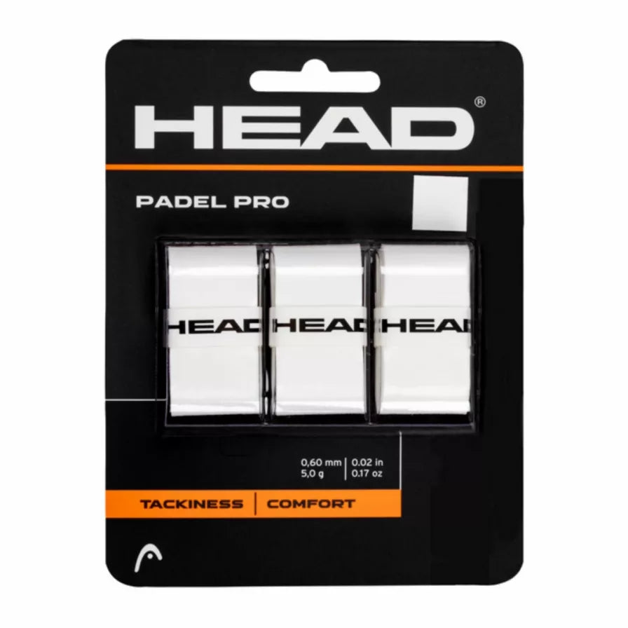 Head Padel Pro 3-pack Overgrib / Hvid