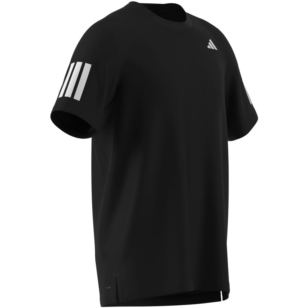 Adidas Club 3-Stripe Tee Mens Sort