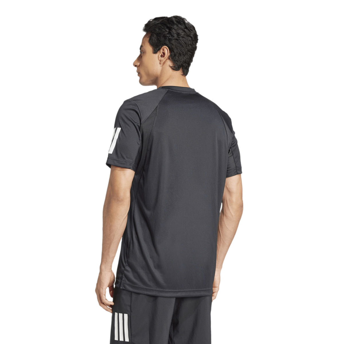 Adidas Club 3-Stripe Tee Mens Sort