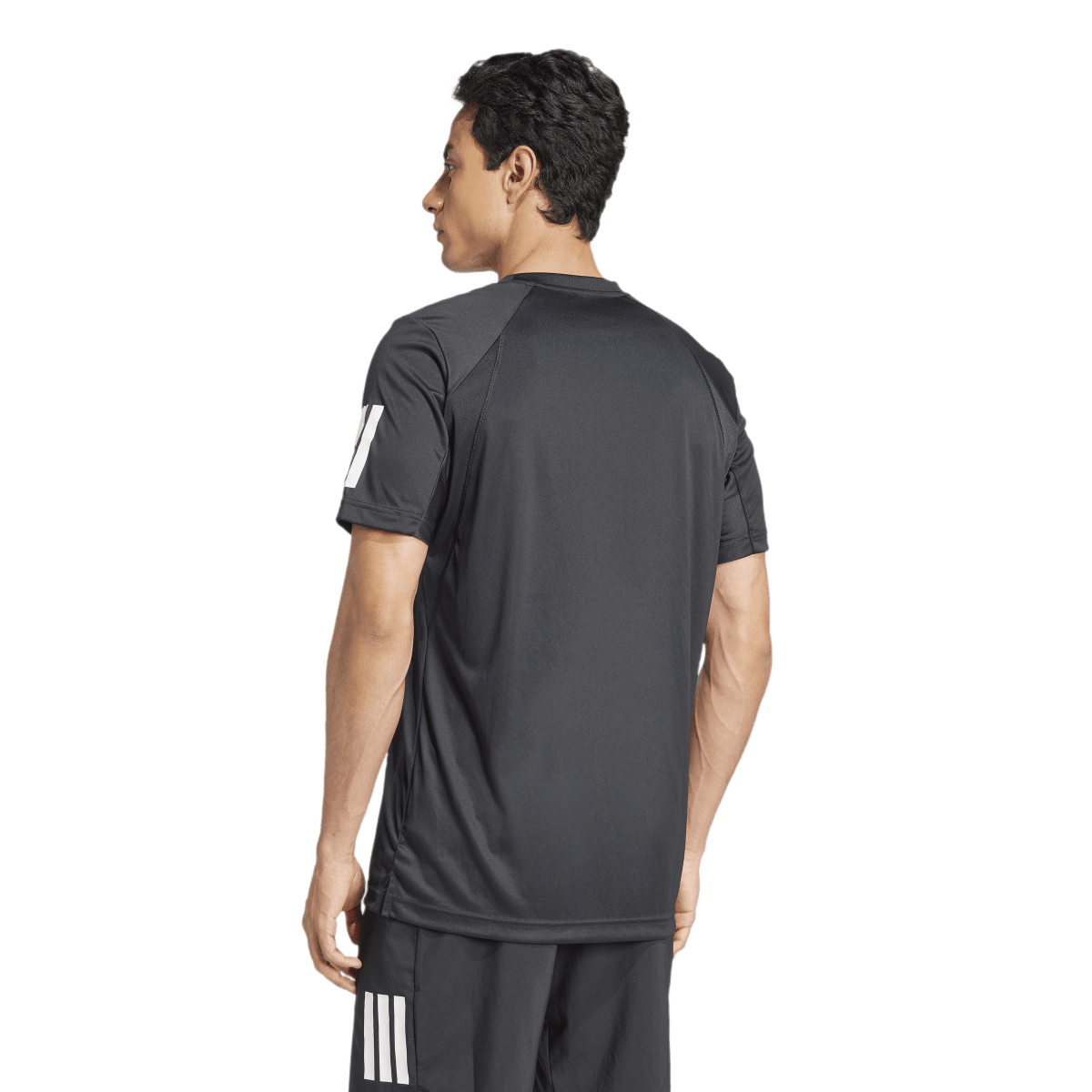 Adidas Club 3-Stripe Tee Mens Sort