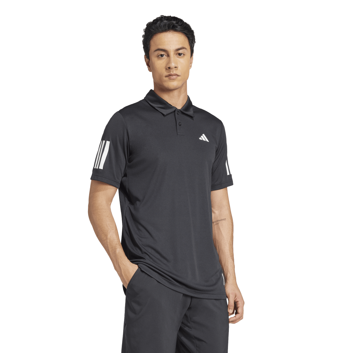 Adidas Club 3-Stripe Polo Shirt Mens Sort