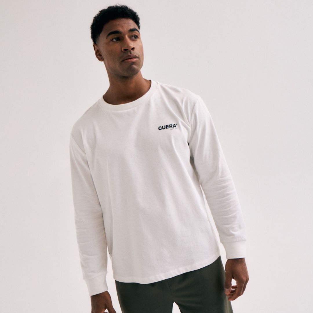 Cuera Offcourt Logo Long Sleeve Off White/Black