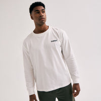 Cuera Offcourt Logo Long Sleeve Off White/Black