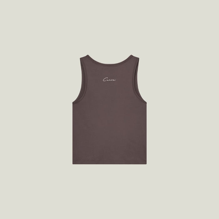 Cuera Oncourt Slim Tank Top Dark Brown Womens