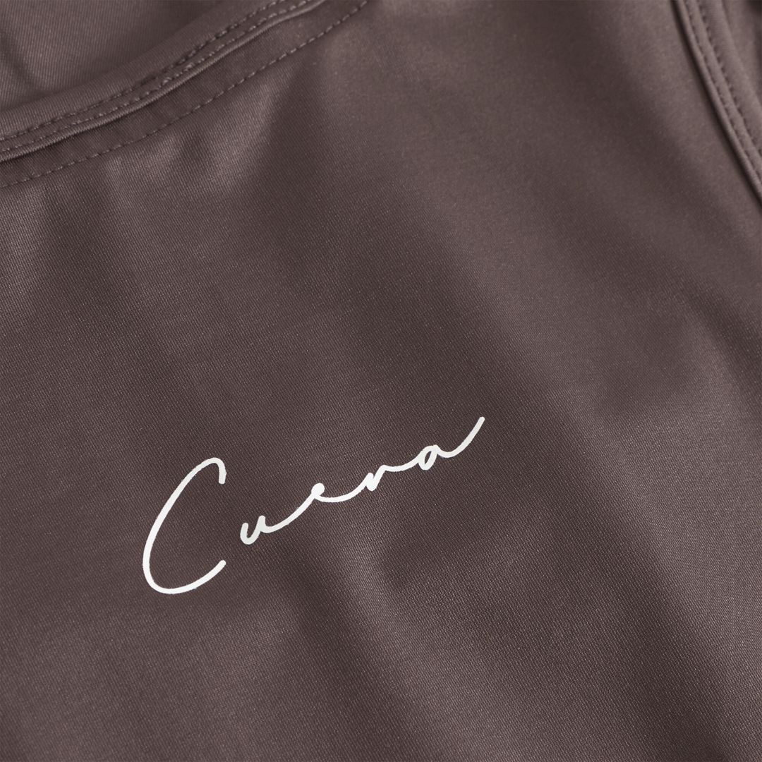 Cuera Oncourt Slim Tank Top Dark Brown Womens