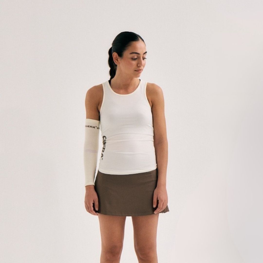 Cuera Oncourt Slim Tank Top Off White Womens