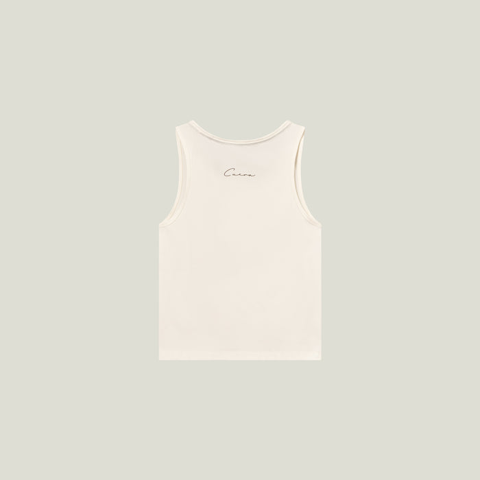 Cuera Oncourt Slim Tank Top Off White Womens