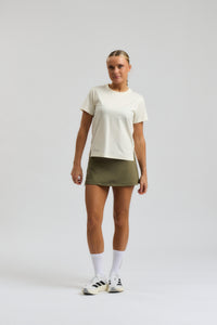 Cuera Oncourt Slit Top SS Off White Womens