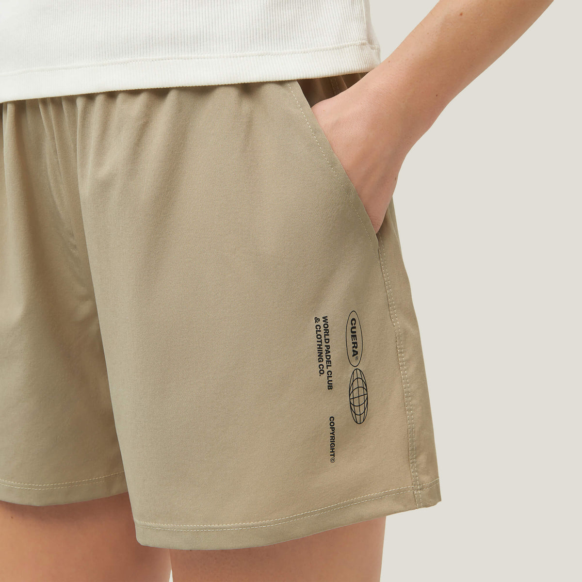Cuera Active Globe Shorts Sand Womens