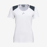 Head Club 22 Tech T-Shirt Woman / Hvid_Mørke Blå