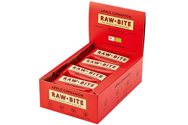 RAWBITE Apple Cinnamon Bar 12 stk