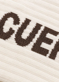 Cuera Padel Socks 2-pack Off White/Dark Brown