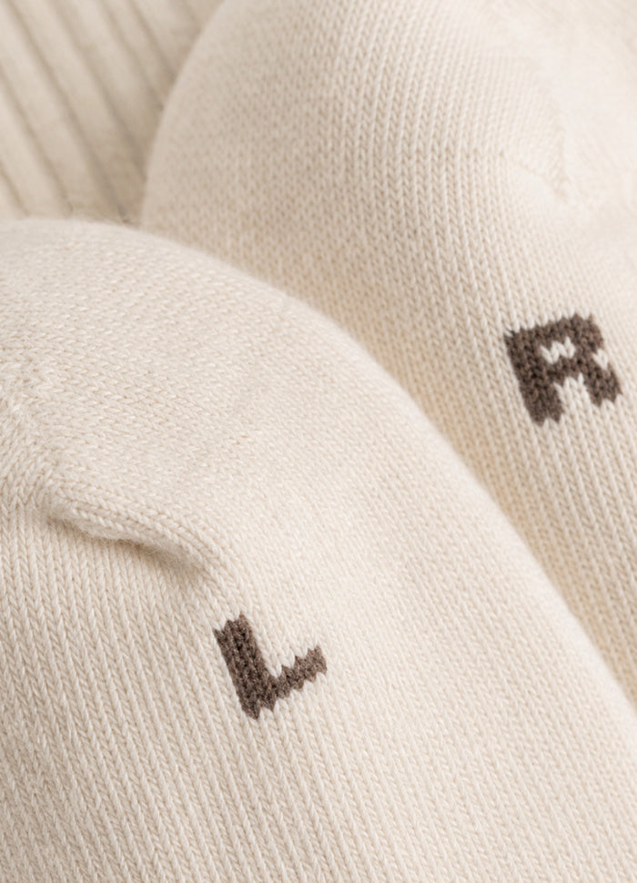 Cuera Padel Socks 2-pack Off White/Dark Brown