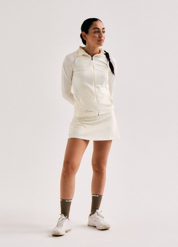 Cuera Active Zip Cardigan Off White